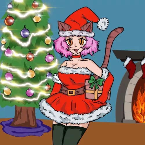 Meowy Christmas 😸 (oc)