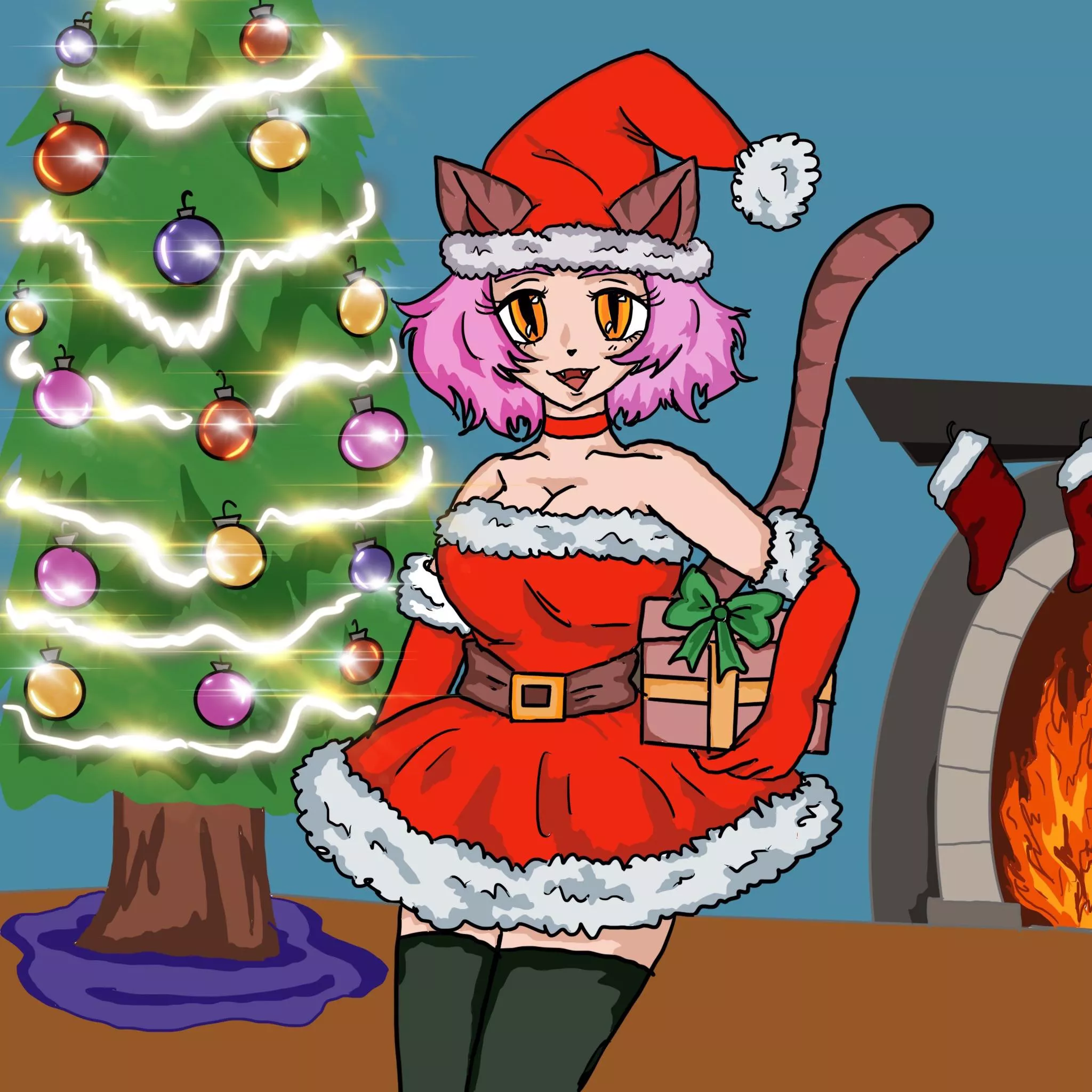 Meowy Christmas 😸 (oc)