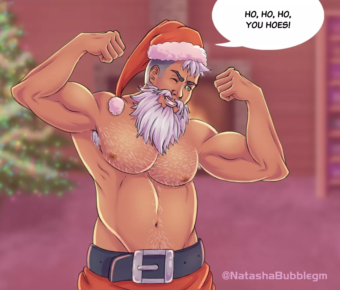 Merry Christmas/Happy Holidays everyone! This Santa hopes that people in his naughty list will sit on his lap!