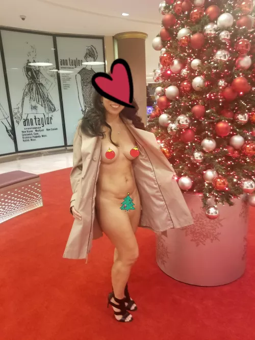 one Christmas i helped decorate the tree..-sa