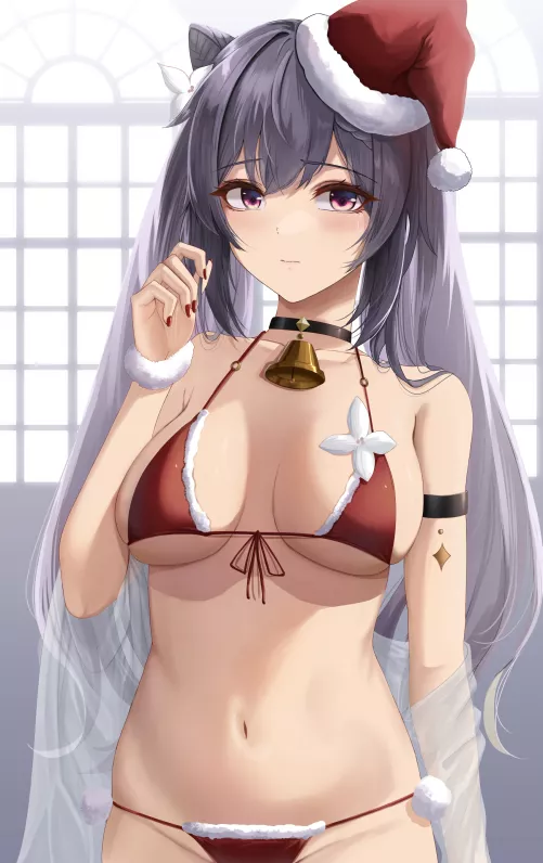 Santa Bikini Keqing [Genshin Impact]