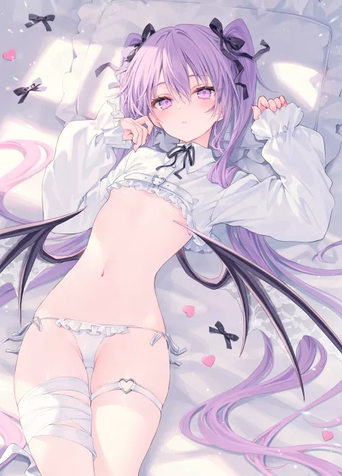 Succubus girl laying in wait. (rurudo) [Original]