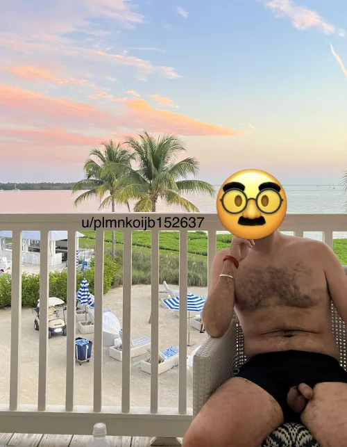 Third floor balconies have a better view than first floor walk-outs