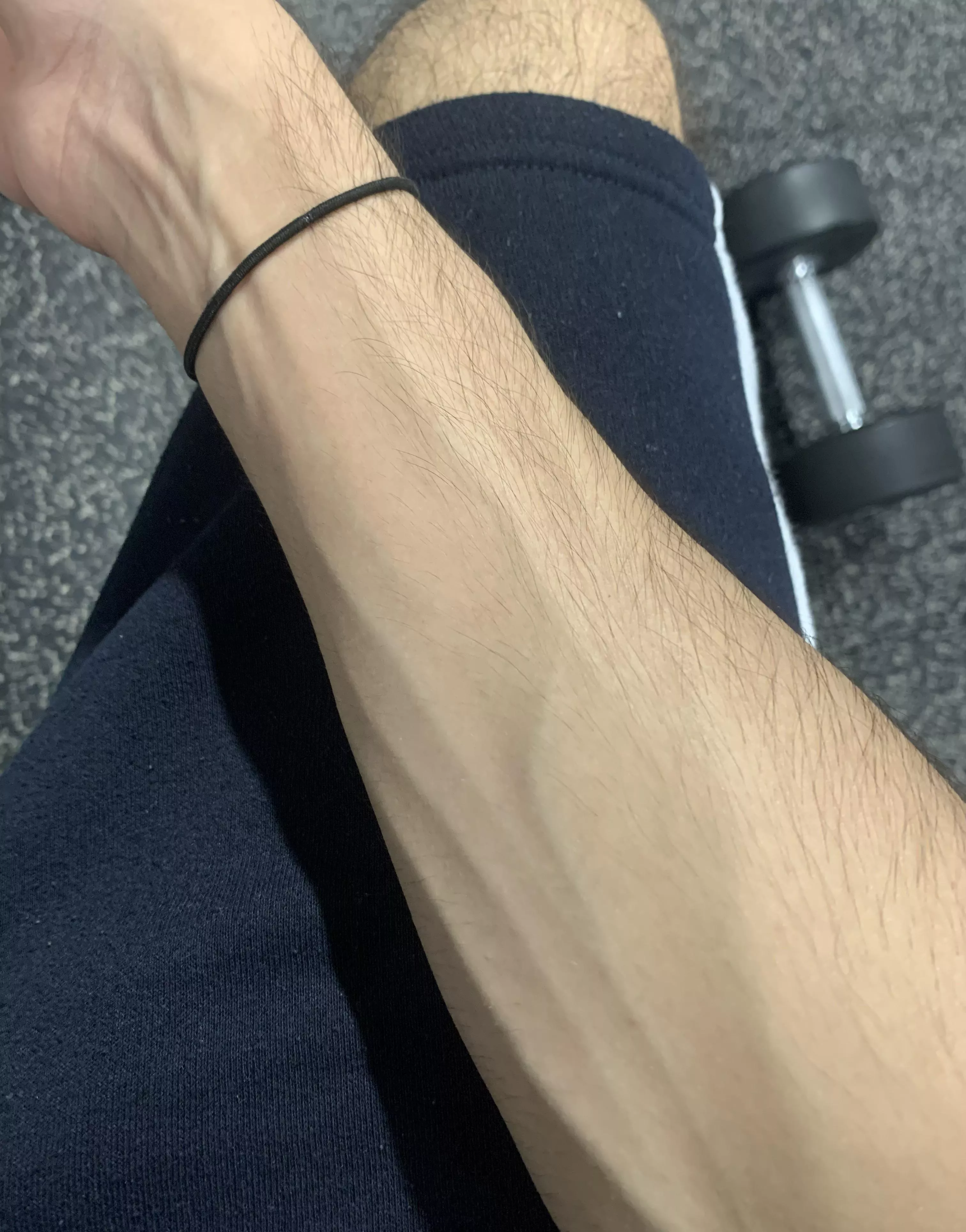 Veins popping fr.
