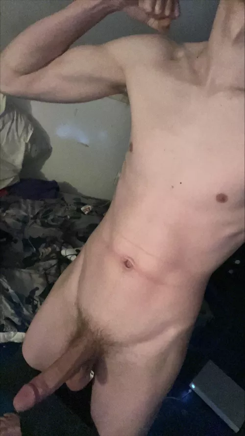 Wanna see my big massive teen cock in action dm