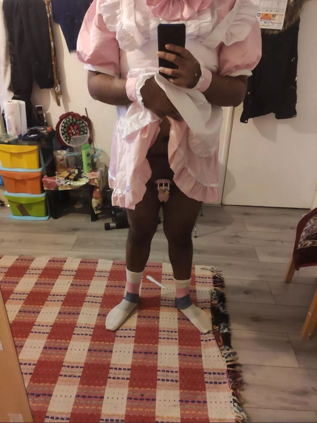 Wearing my maid outfit