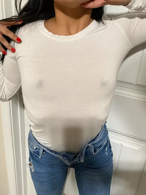 White shirts are always risky!