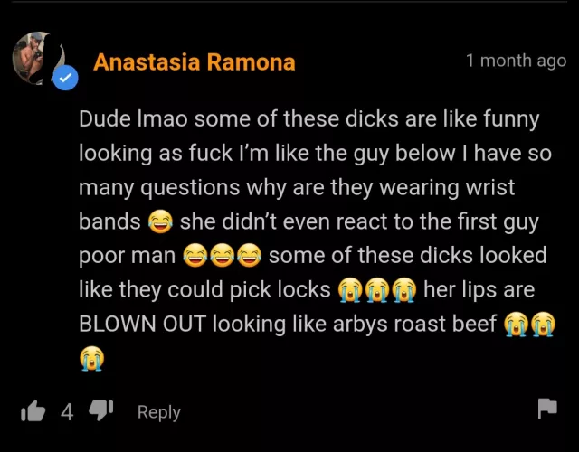 Whole comment section was fire tbh