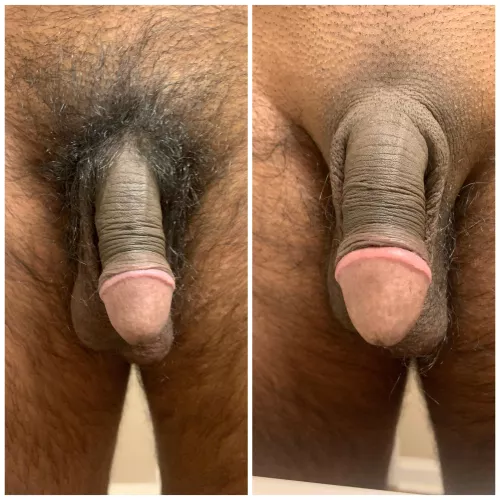 With or without the pubic hair?
