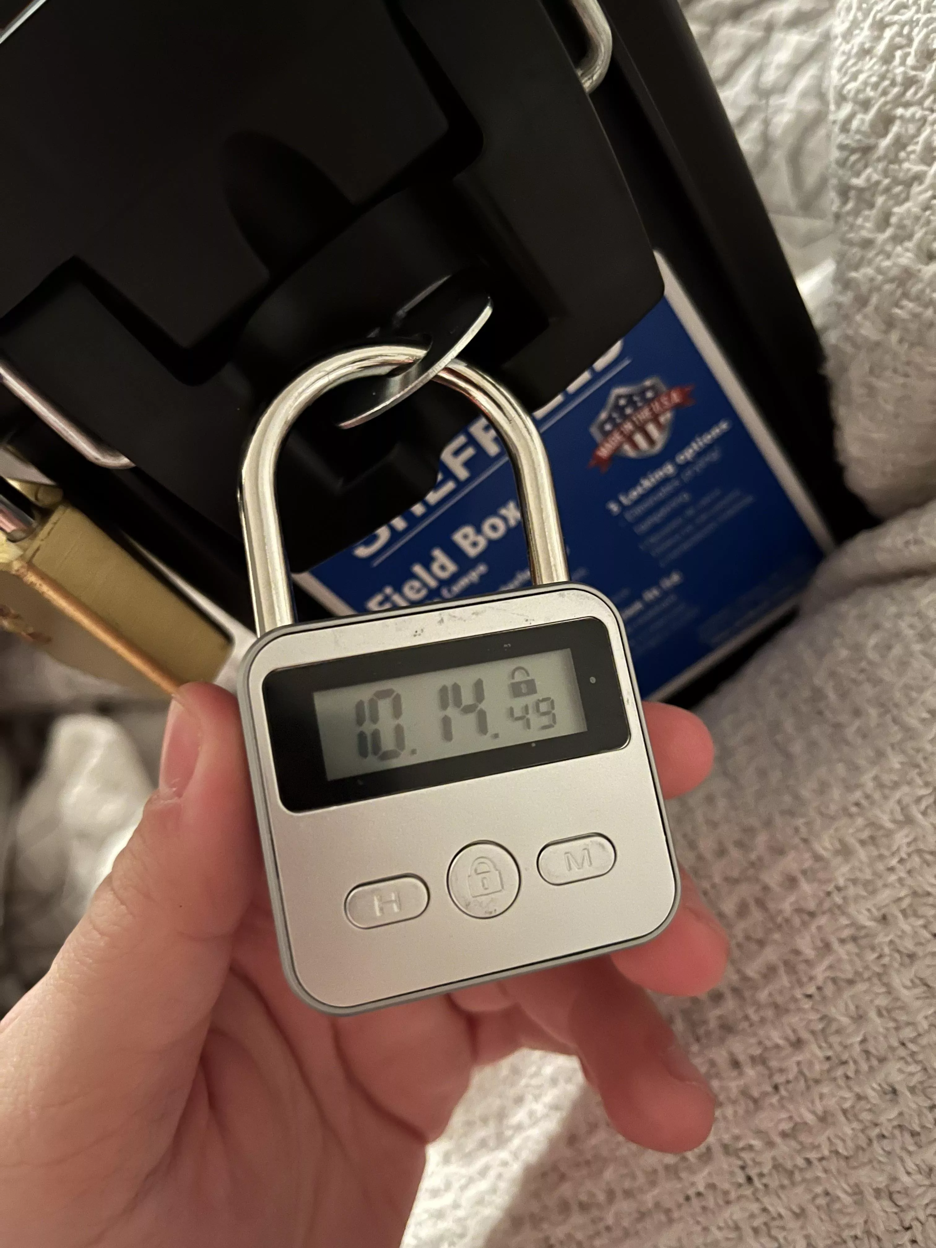 10 more hours till I can cum again! I miss my toys so much.. It’s been 4 days 😵‍💫