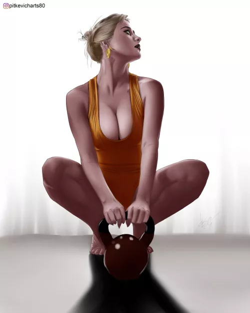 Another fan art for adult model [Mia Valentine], by (pit80)