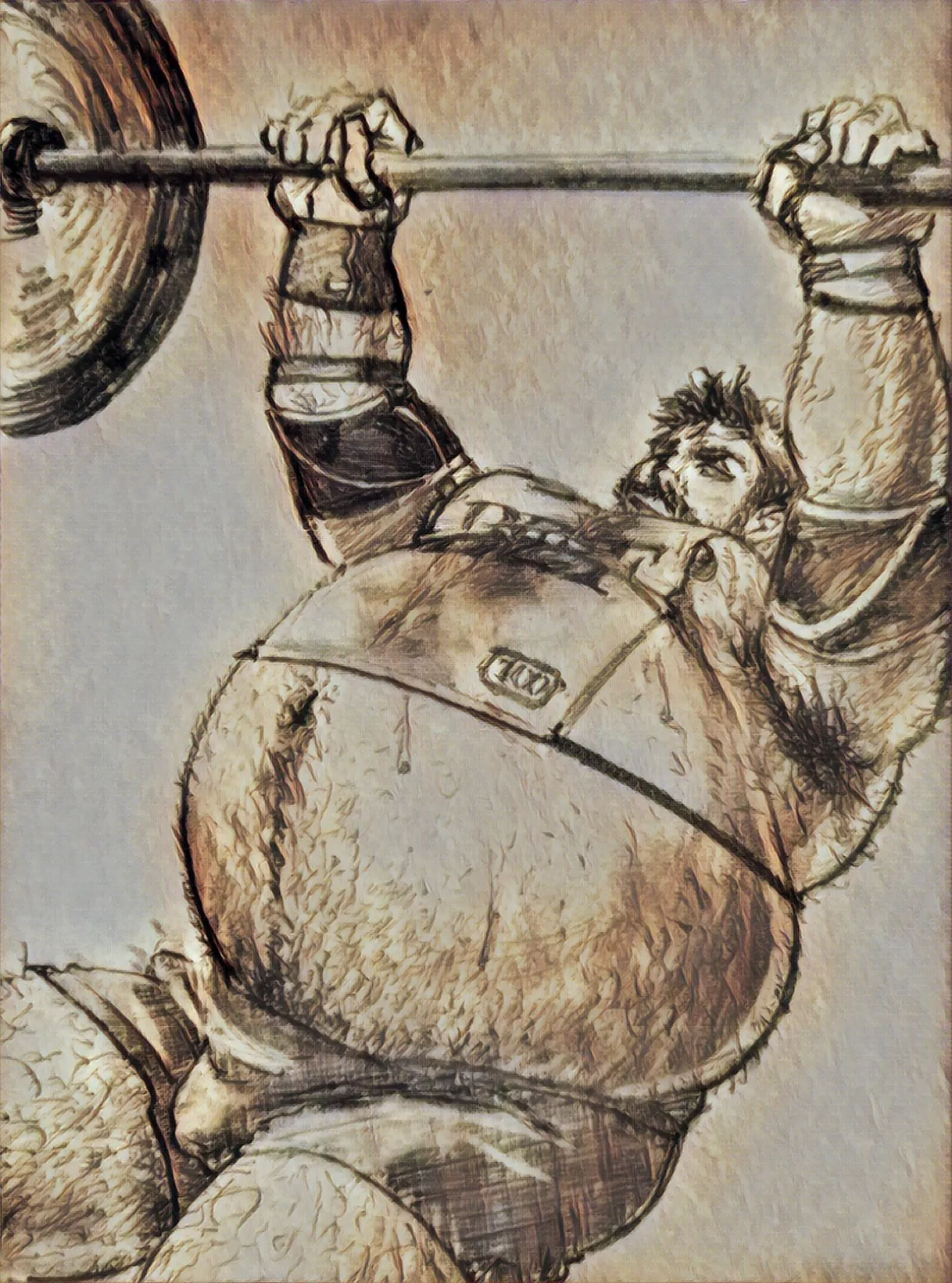 bulking season going a bit too well... (musclebelly / art by op)