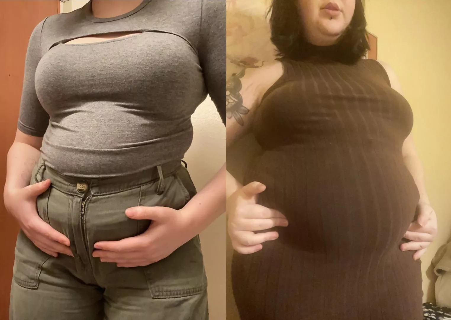 Christmas Eve dinner 2021 vs 2022! Think anyone noticed??