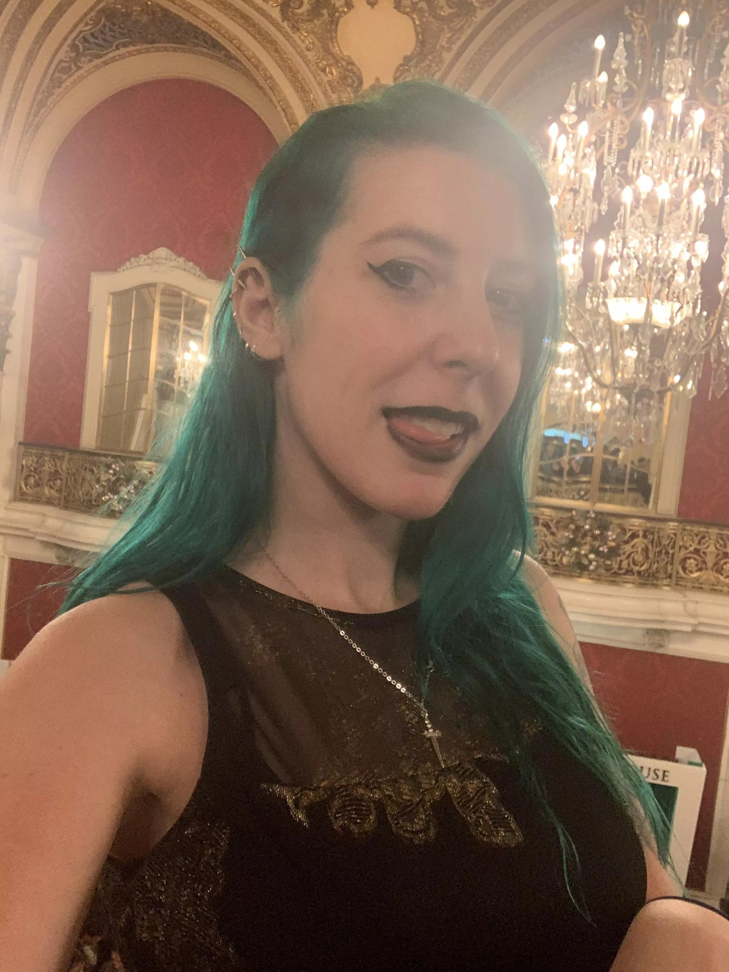 Cutie with the tongue out