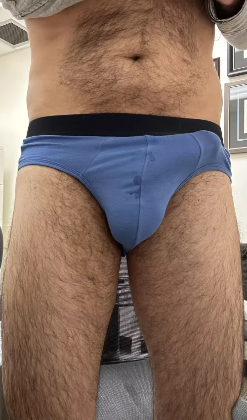 Dads briefs stained w a days worth of pre