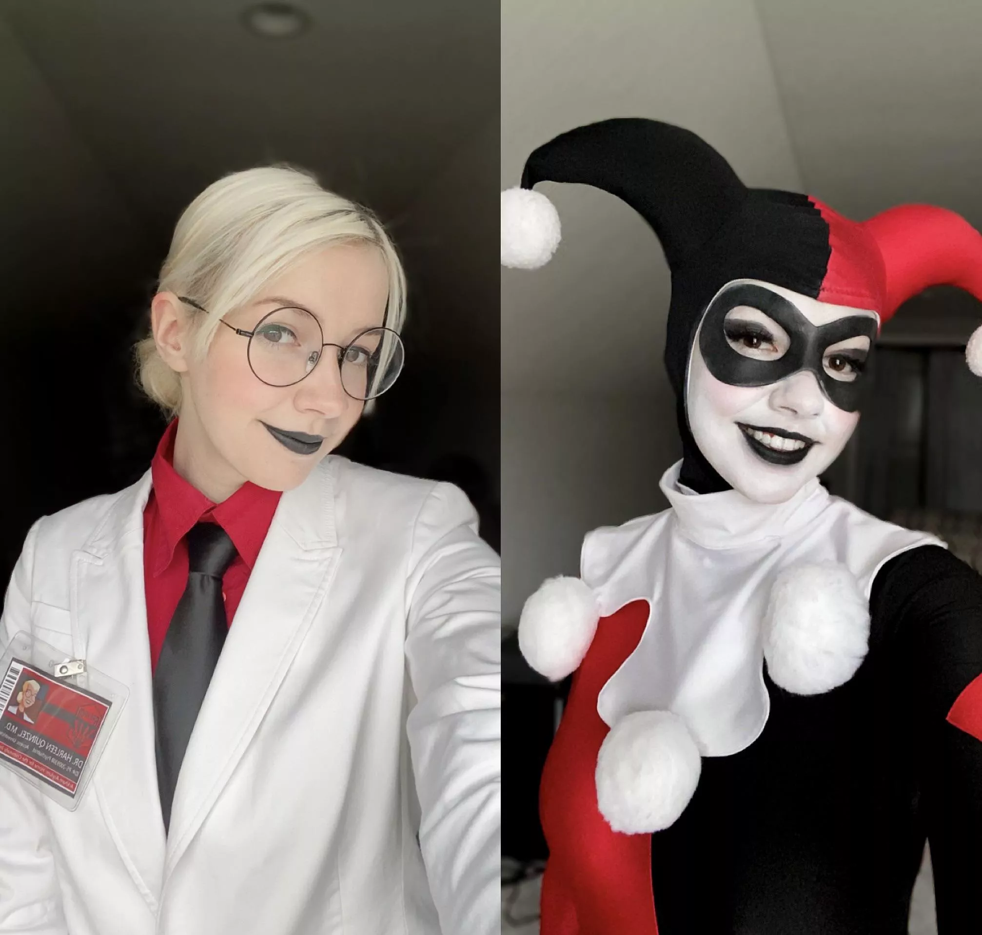 Dr. Quinzel vs. Harley Quinn by Cllownin