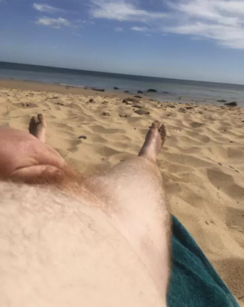 Enjoying the sun on Xmas day