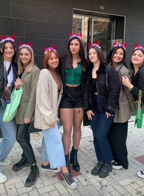 Friends going to diner