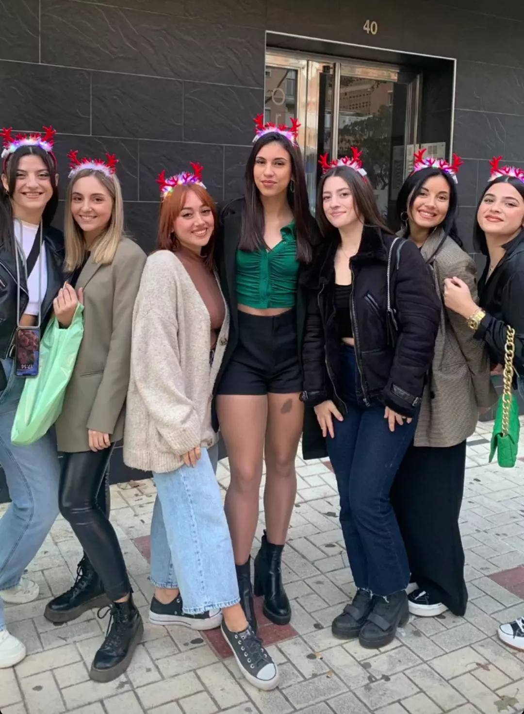 Friends going to diner