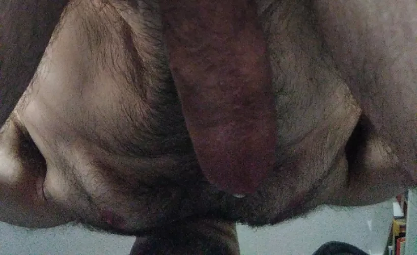 From below and behind