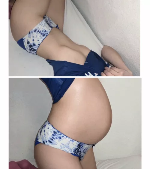 From size zero to a painfully BIG belly on Christmas eve