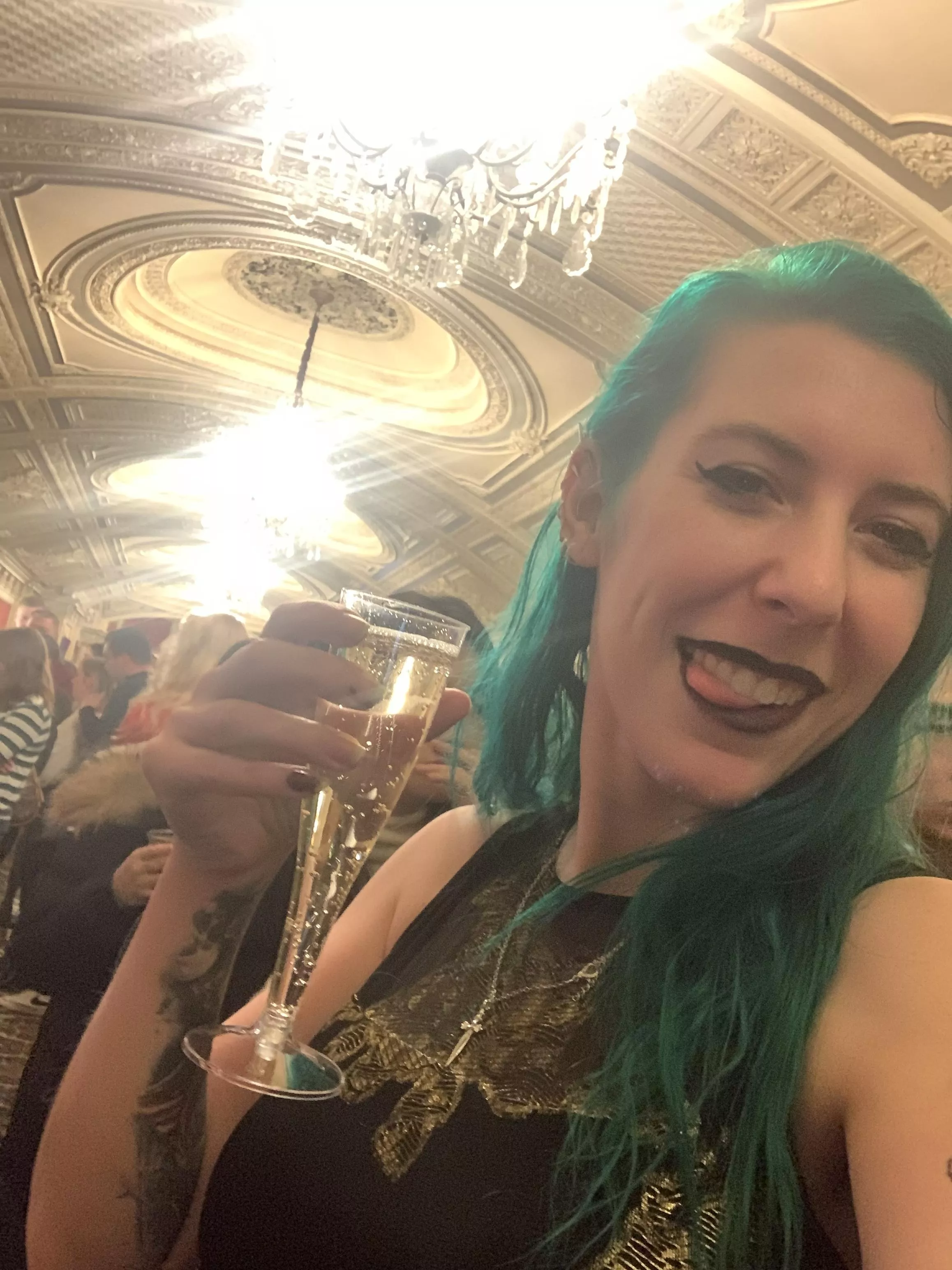 Gettin crunk at the holiday show