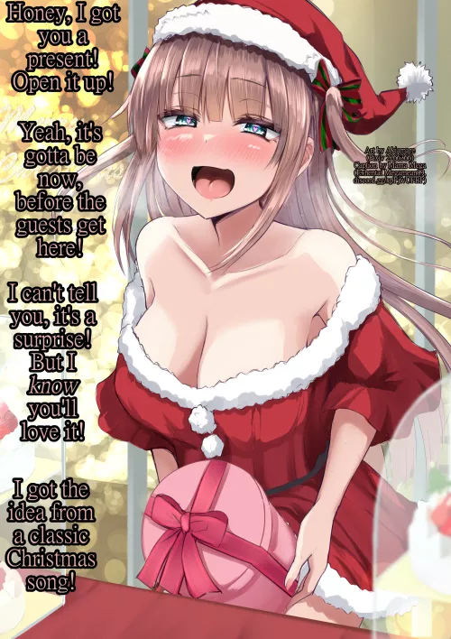 Girlfriend's Special Present [Christmas special] [don't read the tags, it'll ruin it] [futa4a] [step 1: cut a hole in the box]