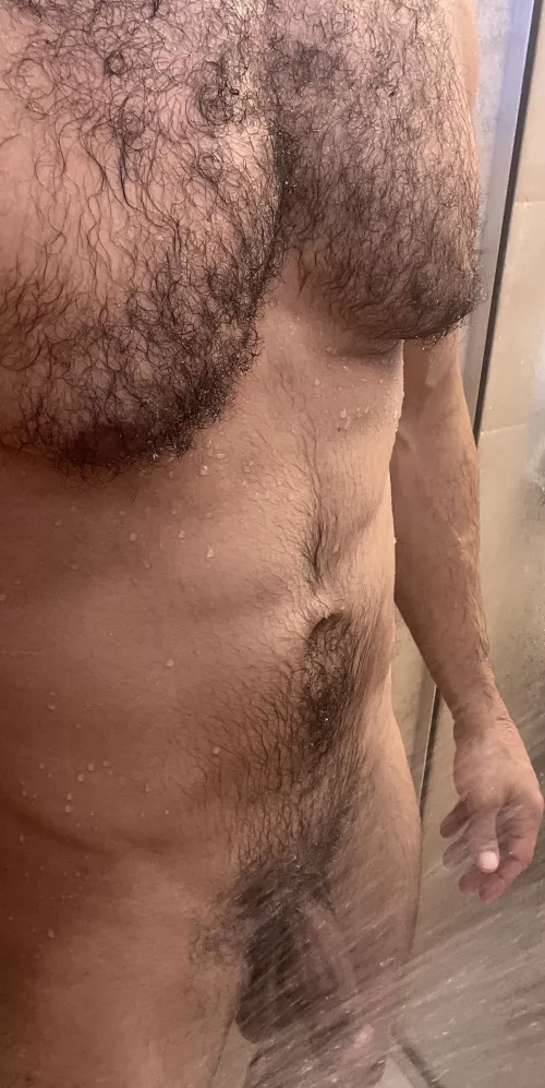 Hot shower to warm up from the frigid temps outside (37)