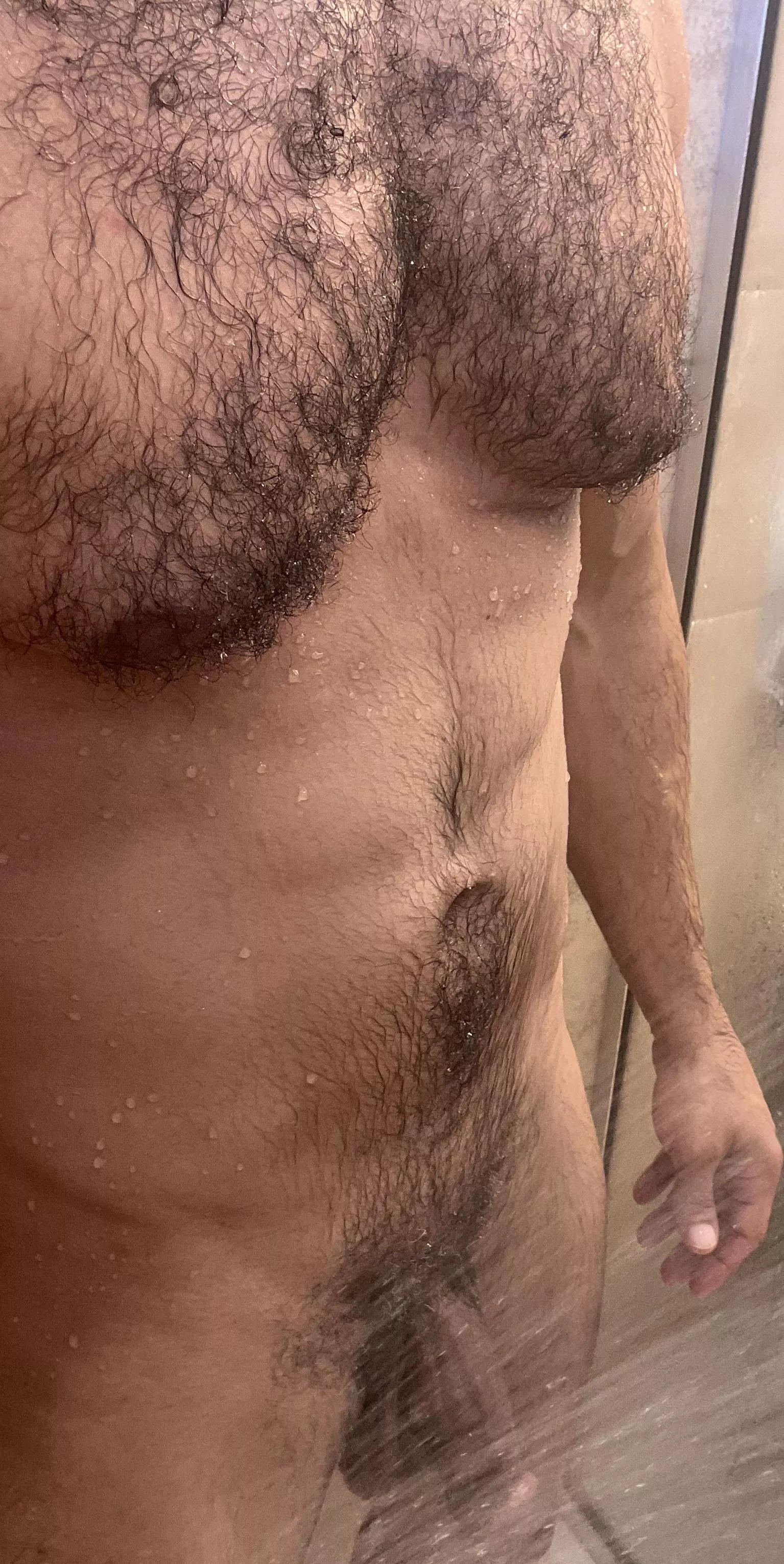 Hot shower to warm up from the frigid temps outside (37)