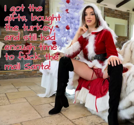 How your wife spent her Christmas Eve