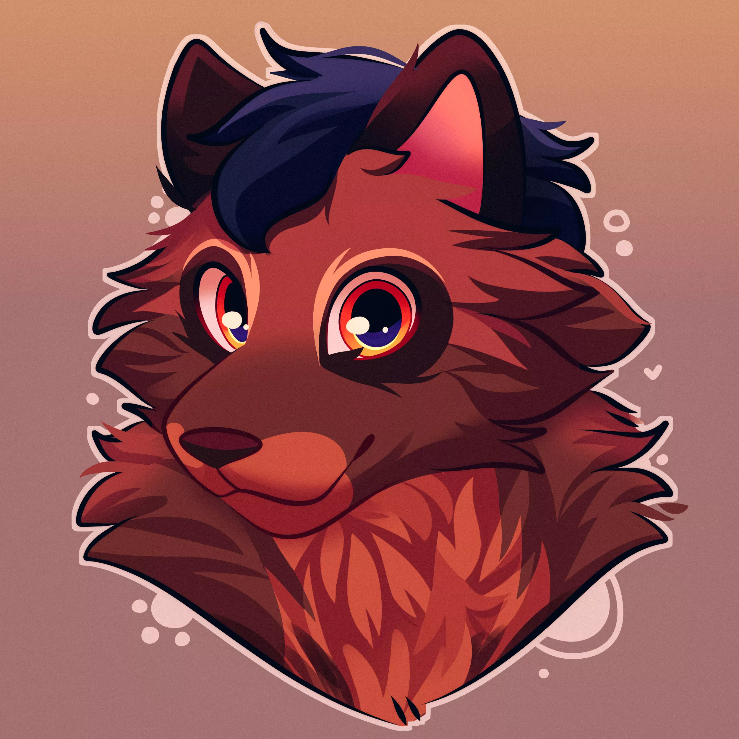 I commissioned a headshot of my sona (@risavisven on twitter)
