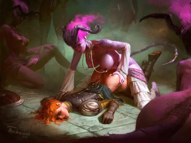 I shouldn't have underestimated the horde of succibi, my capture and repeated rapes have drained me of all the strength I had left....... [tarakanovich]