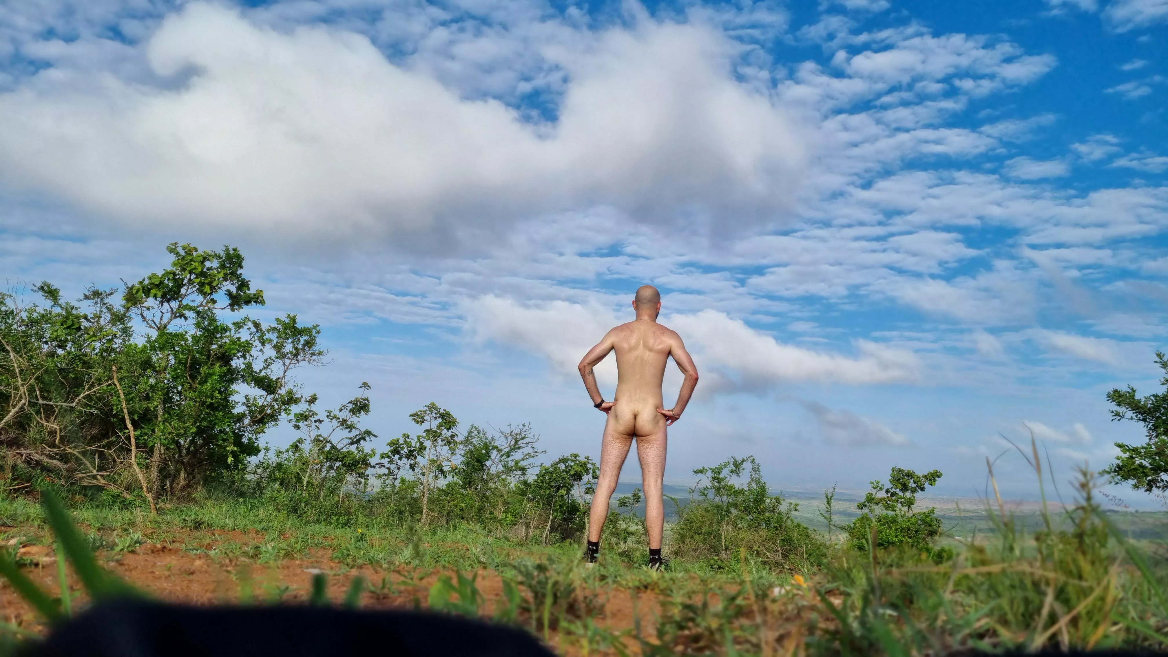 I went for a trail run and couldn't waste the opportunity of not having anyone around - running naked is the best