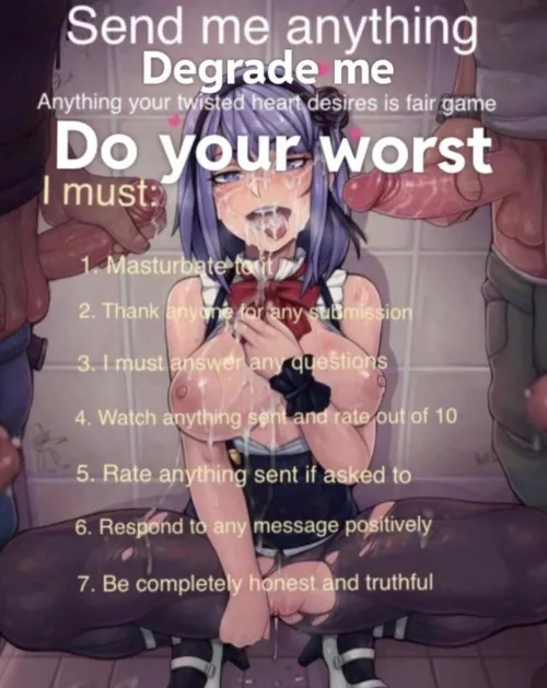 I’ll do anything just pm me;)