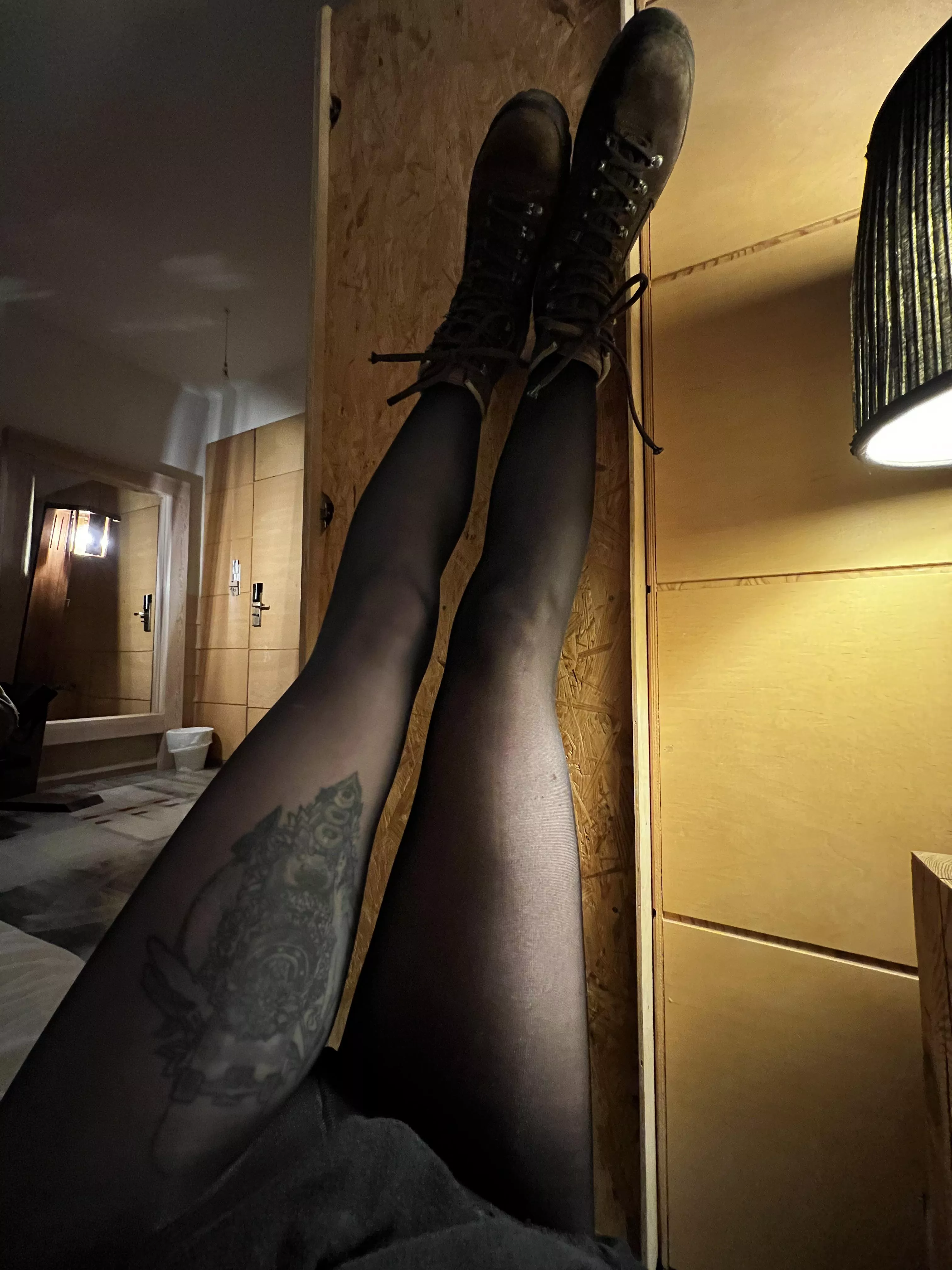 Just laying in bed and contemplating the view