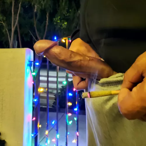 Just smoking a J on my front porch