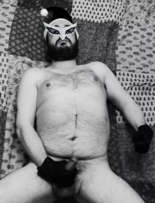 Leather kink santa wishes you a merry X-mas