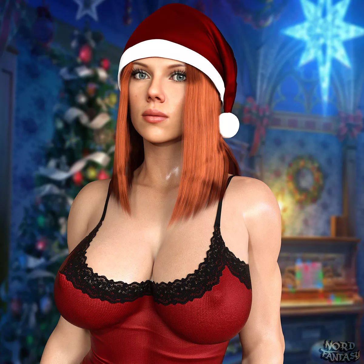 Merry Christmas From Horny Black Widow (NordFantasy) [Marvel]