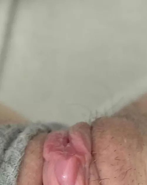 My clit from grinding against my thong. . .Play with me?