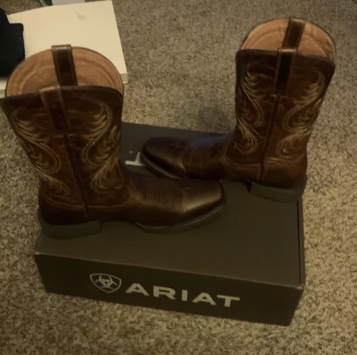 New pair of ariat boots, anything I need to do before wearing them outside, there is snow on the ground.