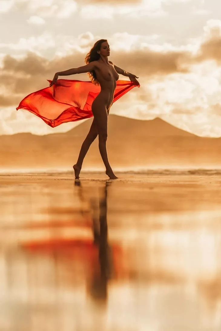 Playful at the beach