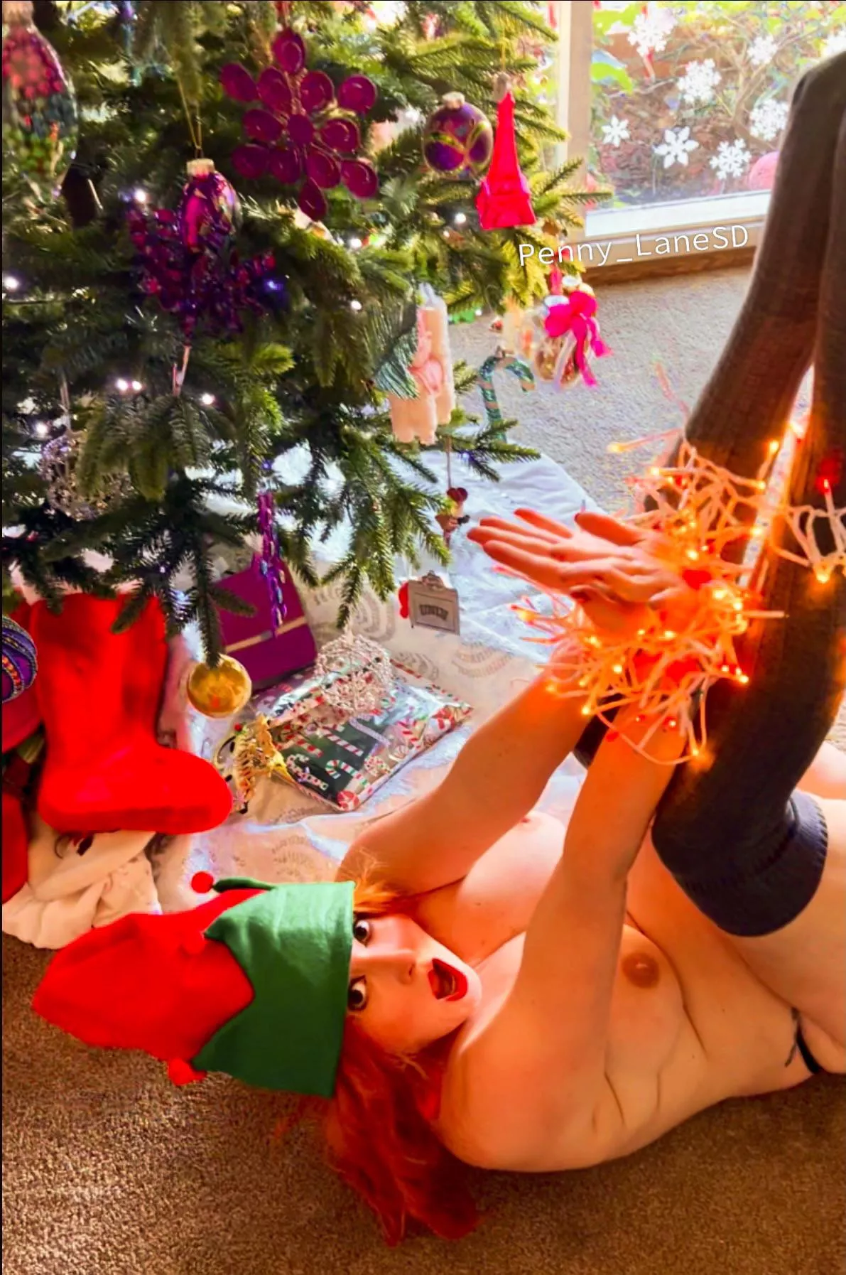 Santa brought you a feisty ginger under your tree. You must have been a VERY good boy this year!