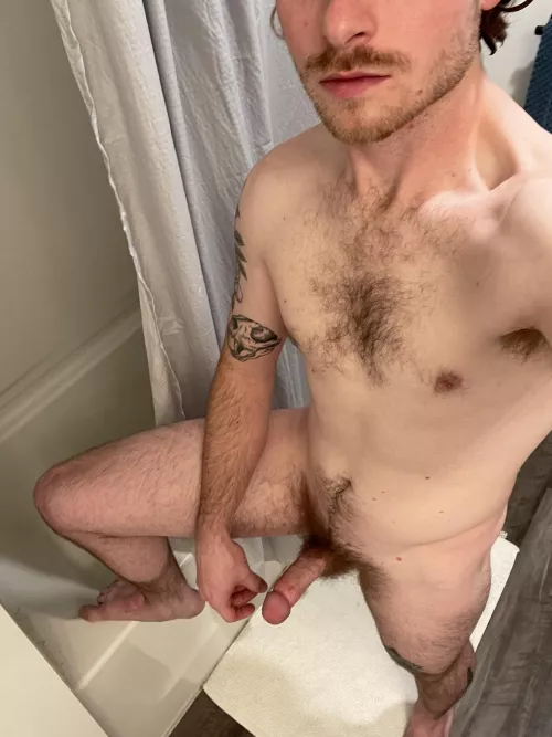 Santa comes down the chimney but I come in you