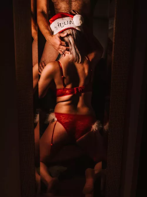 This Hotwife wife is not coming for Christmas. Santa sent me to fix this naughty girl and she is busy sucking my big cock. No worries, I'll feed her