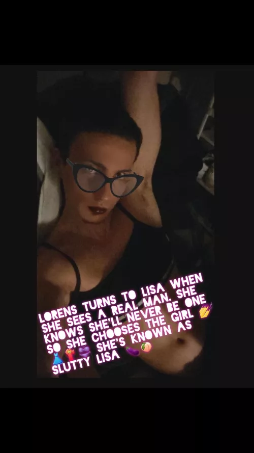 This is one of my girls Lisa. She loves to be made into sissy hypnos. You can humiliate her in the comments.