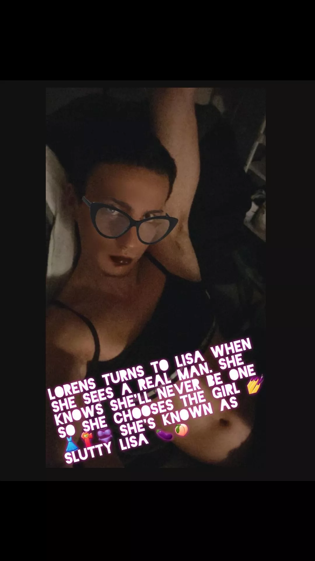 This is one of my girls Lisa. She loves to be made into sissy hypnos. You can humiliate her in the comments.