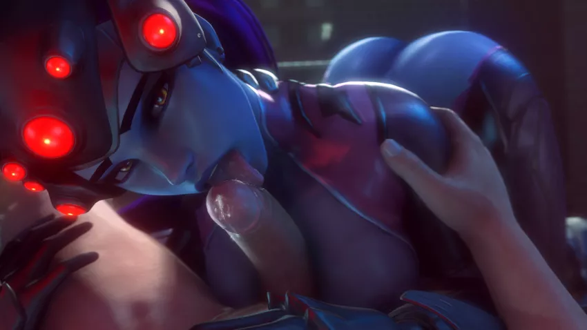 Widowmaker giving a sensual blowjob (noname55)