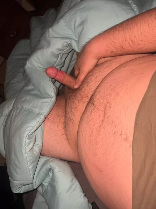 (22) Rub my belly and stroke my dick?