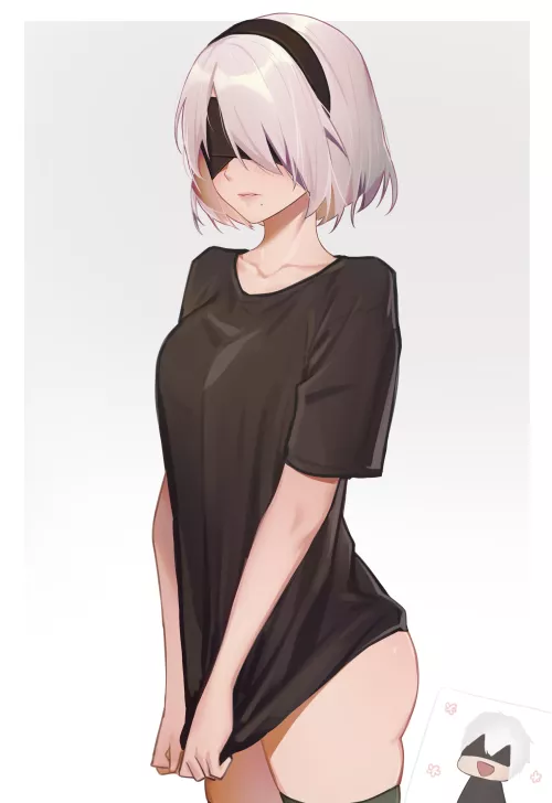 2B on her Day off