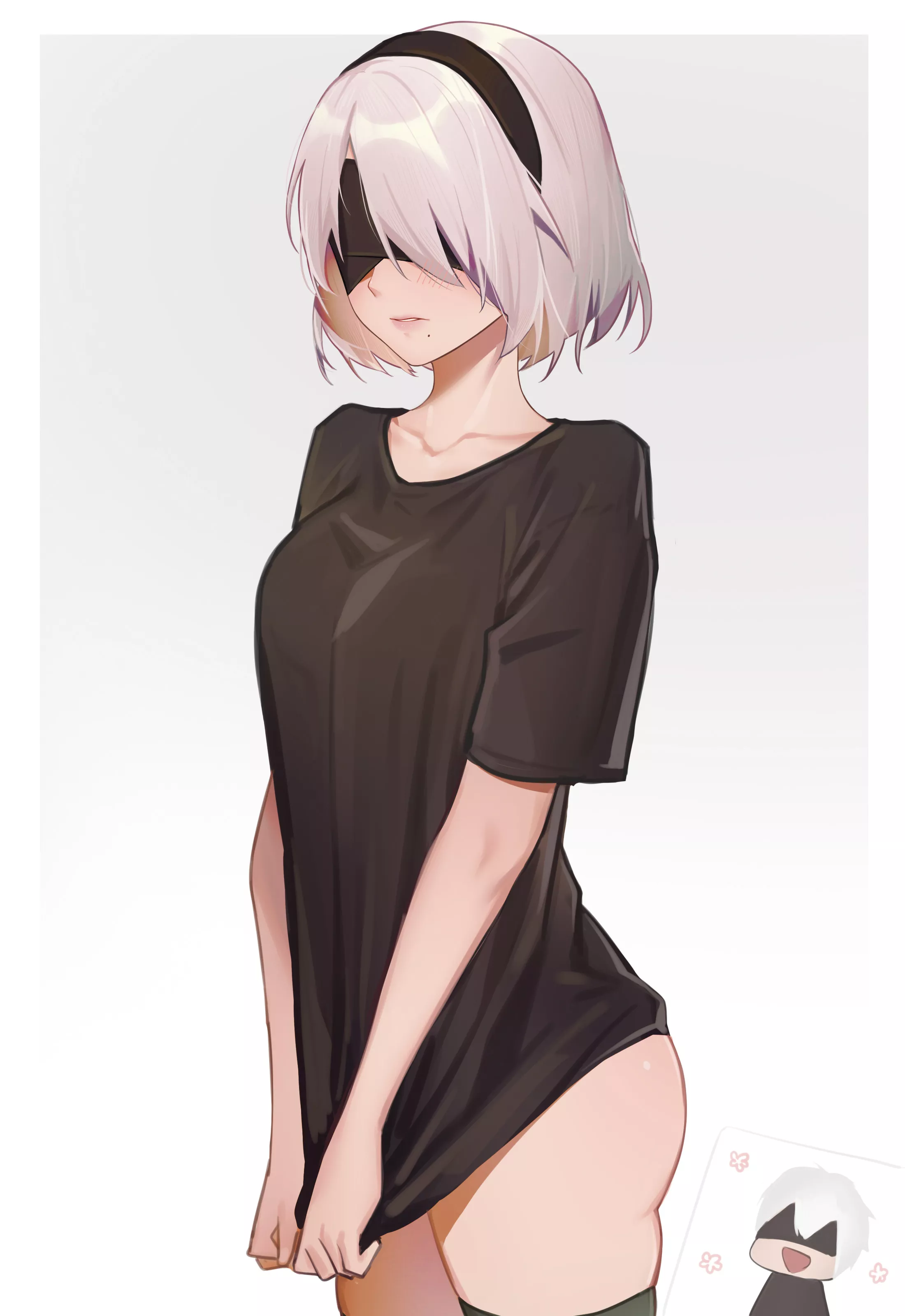 2B on her Day off